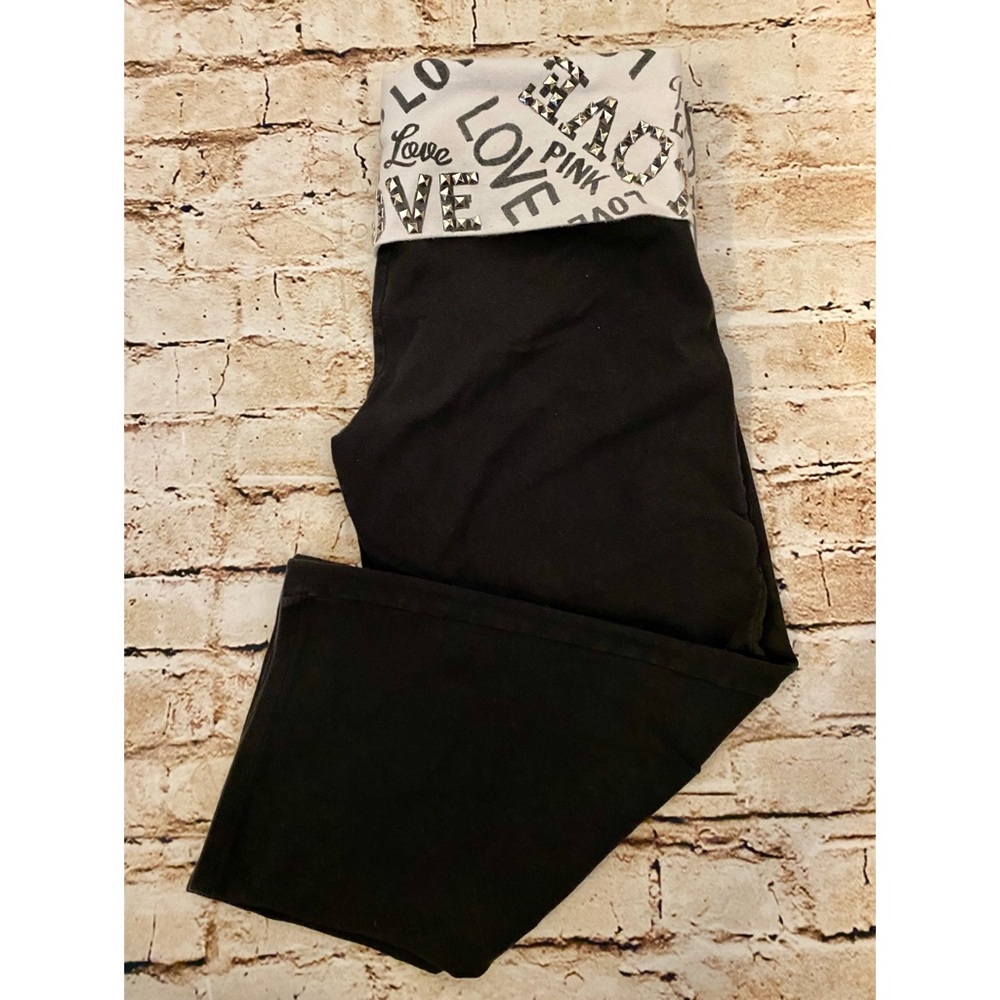 Victoria’s Secret Bling Crop Fold Over Yoga Pants